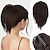 cheap Chignons-Claw Clip Messy Bun Hair Piece Short Straight Hair Ponytail Bun Extensions Blonde Hair Bun Synthetic Claw Clip on Hairpieces Fake Hair Bun Extensions for Women Girls-Blonde