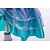 abordables Costumes pour filles-Sirène Sirène Princesse Aqua Robe Costume de soirée à thème Cosplay for Fille Enfant Carnaval Mascarade