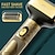 billige Barbering og hårfjerning-3-i-1 elektrisk barbermaskine næsehårtrimmer og frisørsaksesæt - retrostil kobbermetal - engros