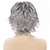preiswerte ältere Perücke-Kurze Perücken für weiße Frauen, graue Perücke, synthetisches Ombré, silbergraue Perücken für Frauen, alte Damenperücke, natürliches Haar, Damenperücken