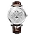 tanie Zegarki mechaniczne-LIGE Męskie zegarek mechaniczny Duża tarcza Moda Biznes Zegarek na rękę Tourbillon Wyświetlanie faz księżyca Kalendarz Chronograf Skórzany pasek Zobacz