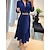 cheap Party Dresses-Women&#039;s Long Dress Maxi Dress Prom Dress Party Dress Wedding Guest Dress Black Orange Green Pure Color Long Sleeve Spring Fall Winter Pleated Party V Neck Wedding Guest Evening Party Vacation 2023 S