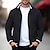 cheap Men&#039;s Jackets &amp; Coats-Men&#039;s Sport Coat Casual Jacket Warm Daily Wear Fall Winter Pocket Fashion Sporty Solid Color Stand Collar Regular Black Yellow Navy Blue Green Jacket