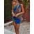cheap Party Dresses-Women&#039;s Mini Dress Party Dress Cocktail Dress Bodycon Red Blue Color Block Sleeveless Spring Fall Winter Ruched Fashion One Shoulder Birthday Wedding Guest Vacation 2023 S M L XL