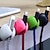 billiga Förvaring-6st/set mjuk silikon datakabel upprullare hörlurshållare sladdklämma skrivbord snyggt arrangörer tråd sladdhållare skyddshem kontor bil