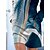 cheap Geometry Dress-Women&#039;s Casual Dress Marble Print Hoodie Dress Print Dress Crew Neck Pocket Print Mini Dress Daily Vacation Fashion Classic Loose Fit Long Sleeve Blue Fall Winter S M L XL XXL
