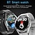 voordelige Smartwatches-gt88 smart watch 1,9 inch smartwatch heren dames 24 uur hartslagtemperatuur fitness tracker monitoring