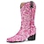 voordelige Cowboy &amp; Western Boots-Dames Laarzen Cowboy westernlaarzen Metalen laarzen Glitter kristal pailletten juwelen Buiten Werk Dagelijks Halfhoge laarzen Winter Pailletten Blok hiel Blokhak Gepuntte Teen Elegant Modieus Klassiek