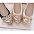 ieftine Pantofi Joși de Damă-Pentru femei Pantofi Flați Bling Bling Pantofi Balerini Mărime Plus Size Petrecere În aer liber Zilnic Vară Piatră Semiprețioasă Funde Toc Drept Vârf Închis Modă Luxos Imitație Piele Loafer Argintiu