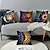 billige boho stil-boho sun moon dobbel side putetrekk 4 stk mykt dekorativt firkantet putetrekk putetrekk for soverom stue sofa sofa stol
