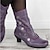 abordables Botines-Mujer Botas Botas con botones Bullock Zapatos Tallas Grandes Exterior Diario Color sólido Botines Botines Invierno Tacón de gatito Dedo Puntiagudo Elegante Casual Minimalismo Zapatos de Paseo PU