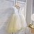 cheap Party Dresses-Kids Girls&#039; Party Dress Solid Color Short Sleeve Performance Wedding Anniversary Fashion Princess Sweet Cotton Flower Girl&#039;s Dress Spring Fall Winter 3-10 Years Yellow