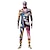 preiswerte Klassischer Horror-Totenkopf Zalgo-Monster Halloween Cosplay Kostüm Bodysuits Karnevalskostüm Ganzkörperanzug Cosplay Kinder Erwachsene Herren Jungen Karneval Maskerade Leistung Party Halloween Einfache