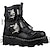 voordelige Biker Boots-Voor heren Dames Laarzen Biker laarzen Motorlaarzen Werk laarzen Handgemaakte schoenen Trektochten Wandelen Vintage Casual Buiten Dagelijks Leer Warm Lengteverhogend Comfortabel Korte laarsjes