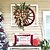 cheap Christmas Decorations-Farmhouse Wagon Wheels Wreath, Xmas Garland Vintage Farmhouse Wreath, Red Wagon Wheel Christmas Wreath for Front Door