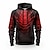 cheap Men&#039;s 3D Hoodies-Halloween Black Spider Hoodie Mens Graphic Prints Daily Classic Casual 3D Pullover Holiday Going Out Streetwear Hoodies Red Blue Drak Long Sleeve Hooded Web Spider Cotton