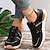 olcso Női tornacipők-Női Tornacipők Slip-Ons Extra méret Platform cipők Szabadtéri Napi Nyár Lapos Szüret Alkalmi Futócipő Repülő szövés Fűzős Fekete Fehér Sárga