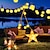 ieftine Fâșii LED-lanternă solară șir lumini în aer liber impermeabile 3m 20led lumini decorative multicolore pentru curte grădină petrecere nuntă camping dormitor decor