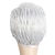 preiswerte Herrenperücken-Kurze grau-weiße Herrenperücken, flauschige und realistische Kurzhaarperücke für alte Männer, natürliches Haar für den täglichen Gebrauch, synthetisches Haar, hitzebeständige Ersatz-Vollperücken