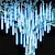 billige LED-stringlys-julelys utendørs meteordusjlys fallende stjernelys 30cm/50cm/80cm 8 rør led istapper snølys regndråpelys til juletre halloween festdekorasjon