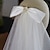 baratos Véus de Noiva-Duas Camadas Estilo bonito Véus de Noiva Véu Cotovelo com Perola Imitação / Arco de Cetim Tule