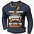 cheap Long Sleeve-Graphic Old Man Grumpy Fashion Designer Casual 3D Print Men&#039;s Sports Outdoor Holiday Festival Henley Shirt Waffle T Shirt T shirt Black Blue Brown Henley Long Sleeve Shirt Spring &amp;  Fall Clothing
