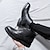 baratos Botas de vestir-Homens Botas Bullock Shoes Sapatos de vestir Sapatos de ponta de asa Vintage Negócio Casual Ao ar livre Couro Aumentar a Altura Confortável Resistência ao desgaste Botas / Botins Com Cadarço Preto