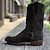 cheap Cowboy &amp; Western Boots-Men&#039;s Boots Cowboy Boots Suede Shoes Walking Classic Casual Outdoor Daily Faux Leather Waterproof Comfortable Mid-Calf Boots Slip-on Black Brown Coffee Fall Winter