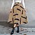cheap Skirts-Women&#039;s Skirt Swing Polyester Midi Black Brown Khaki Skirts Pleated Fall &amp; Winter High Waist Street Daily Fashion Casual S M L