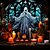 voordelige halloween wandtapijten-halloween glas-in-lood spook hangend tapijt kunst aan de muur groot tapijt muurschildering decor foto achtergrond deken gordijn thuis slaapkamer woonkamer decoratie halloween decoraties