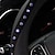 abordables Fundas para volante-Starfire 37-38cm protector universal para volante de coche diamantes de imitación cristal decoración de diamantes funda protectora para volante estilo interior de coche