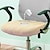 olcso Irodai szék borítója-vízlepergető számítógép irodai szék huzat sztreccs forgó játékülés huzat rugalmas kukoricaszem fekete egyszínű puha tartós mosható