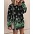 cheap Spring&amp;Autumn Dress-Women&#039;s Casual Dress Sweatshirt Dress Warm Fashion Mini Dress Crew Neck Outdoor Vacation Going out Floral Print Loose Fit Yellow Pink Blue S M L XL XXL