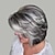 abordables perruque plus âgée-perruques bob gris foncé courtes perruque bob en couches ondulées avec frange de rideau pour femmes perruque synthétique ruban ombre gris bob perruque coupe lutin perruques de cheveux gris pour femmes