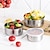 preiswerte Küchenutensilien &amp; Gadgets-5 Stück/Set Edelstahl-Kochschüsseln, stapelbar, breit, flach, zur Aufbewahrung von Lebensmitteln, Schüssel, Salatschüssel-Set, Geschirr