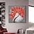 abordables Pinturas florales/botánicas-Mintura, pinturas al óleo de flores de textura gruesa hechas a mano sobre lienzo, decoración de arte de la pared, imagen de árbol abstracto moderno para decoración del hogar, pintura enrollada sin