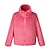 お買い得  アウターウェア-子供 女の子 フリースの上着 純色 活発的 学校 コート アウターウェア 4〜12年 春 ライトカーキ シーブルー ピンク
