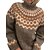 cheap Sweaters &amp; Cardigans-Women&#039;s Pullover Sweater Jumper Jumper Ribbed Knit Patchwork Regular Turtleneck Geometric Daily Going out Stylish Casual Fall Winter Red Blue S M L