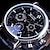 ieftine Ceasuri Mecanice-Bărbați ceas mecanic Lux Cadran mare Modă Afacere Schelet Mecanism automat IMPERMEABIL Decorațiuni Piele Uita-te