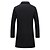 cheap Men&#039;s Trench Coats-Men&#039;s Winter Coat Overcoat Trench Coat Office &amp; Career Daily Wear Polyester Winter Thermal Warm Windproof Outerwear Clothing Apparel Fashion Warm Ups Pocket Plain Single Breasted Lapel