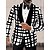 cheap Men&#039;s Blazers &amp; Suits-Men&#039;s Suits Blazer Performance Birthday Party Spring &amp;  Fall Fashion Casual Plaid / Check Geometic Polyester Casual / Daily Pocket Single Breasted Blazer Black