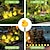 voordelige Pathway Lights &amp; Lanterns-cartoon op zonne-energie kleine gele eend lamp string buitentuin binnenplaats grondlamp vakantie feestdecoratie licht 1pc
