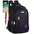 billiga Laptopväskor, fodral och fodral-1st ultralätt ryggsäck datorryggsäck för män stor kapacitet resor gymnasieelever skolväska med usb-laddningsport anti-stänk vatten skolväska laptop anteckningsbok väska