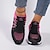 abordables Zapatillas de mujer-Mujer Zapatillas de deporte Tallas Grandes Zapatillas de plataforma Exterior Diario Bloque de color Verano Tacón Plano Dedo redondo Moda Deportivo Casual Zapatos para correr Zapatos de Paseo Flying