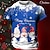 preiswerte T-Shirts für Herren mit 3D-Druck-Weihnachts-T-Shirt, Grafik, Weihnachtsmann, täglich, Designer, Retro, Vintage, Herren-T-Shirt mit 3D-Druck, T-Shirt, Sport, Outdoor, Urlaub, Ausgehen, Weihnachts-T-Shirt, blau, kurzärmeliges T-Shirt