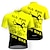 cheap Men&#039;s Jerseys-21Grams Men&#039;s Cycling Jersey Short Sleeve Bike Jersey Top with 3 Rear Pockets Mountain Bike MTB Road Bike Cycling Breathable Quick Dry Moisture Wicking Reflective Strips Black Yellow Red Graphic