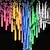cheap LED String Lights-Christmas Lights Outdoor Meteor Shower Lights Falling Star Lights 30cm/50cm/80cm 8 Tubes LED Icicle Snow Lights Raindrop Lights for Xmas Tree Halloween Holiday Party Decoration