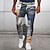 olcso férfi 3D nyomott ruhanadrág-patchwork minta kockás geometria férfi üzleti 3d nyomtatott ruha nadrág nadrág klasszikus fazon lapos elülső nadrág sötétkék derék közepén szabadtéri utcai viselet s 3xl