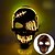 billiga Dekorativa ljus-halloween glödande mask led light up skelett piratmask halloween mask för festival cosplay halloween rekvisita karneval presenter