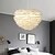 economico Luci Isola cucina-lampadario a sospensione a led lampadario bianco piuma di struzzo bouquet luce a sospensione romantico apparecchio di illuminazione montato per ristorante camera da letto catena regolabile 110-240v